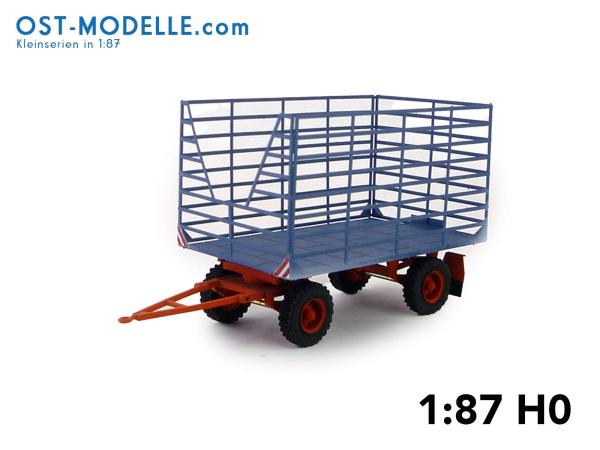 Strohanhänger mit geätzten Aufbau Variante ll Gitterstruktur – blau rot